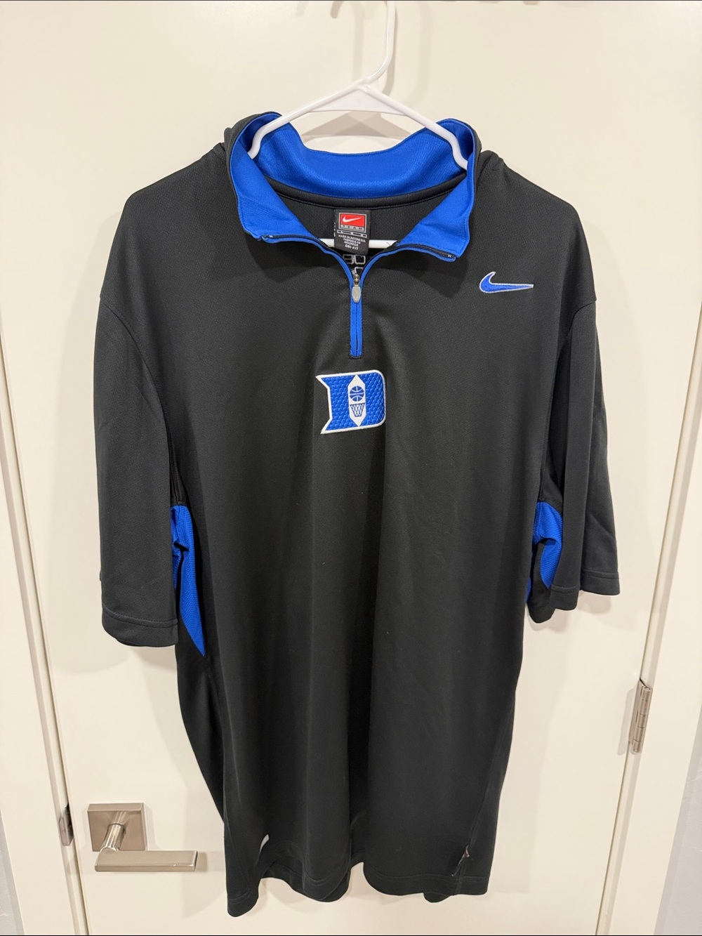 Nike Duke Blue Devils Black & Royal Half-Zip Pullover